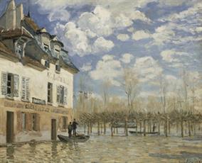 Alfred-Sisley-Boat-in-the-Flood-at-Port-Marly